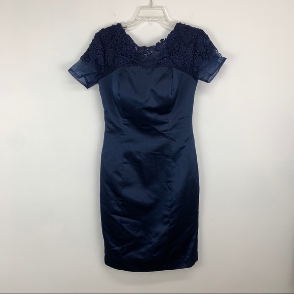 navy Blue Cocktail Dress. - Picture 3 of 10